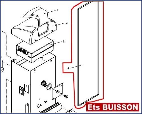 BENINCA EVA5 (2/2) - Porte N°4 Réf 9686431